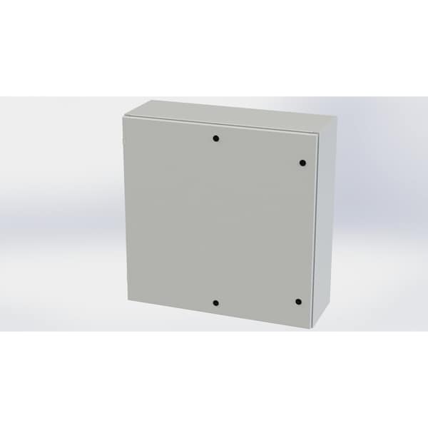 1/4 Turn Latch Electrical Enclosures, 36 in H, 12 in D, 36 in W, NEMA 3R, 4, 12, 13, Carbon Steel